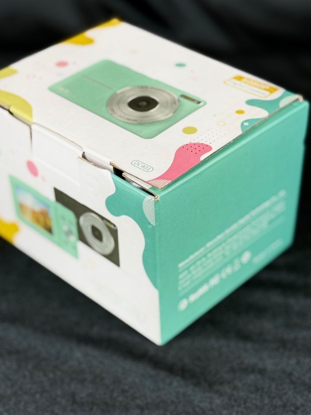 New Turquoise Upgrade Digital Camera 56MP FHD 1080P Kids Camara with 16x Zoom